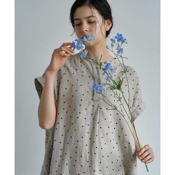 【新品未使用】アーバンリサーチドアーズ リネンレーヨンドットフレアワンピース リネンレーヨンドットフレアワンピース[DRA5-26A114]｜URBAN