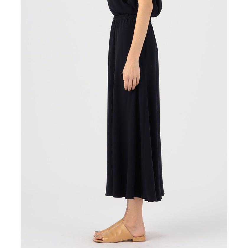 DES PRES】ジャージーライクジョーゼット フレアマキシスカート  