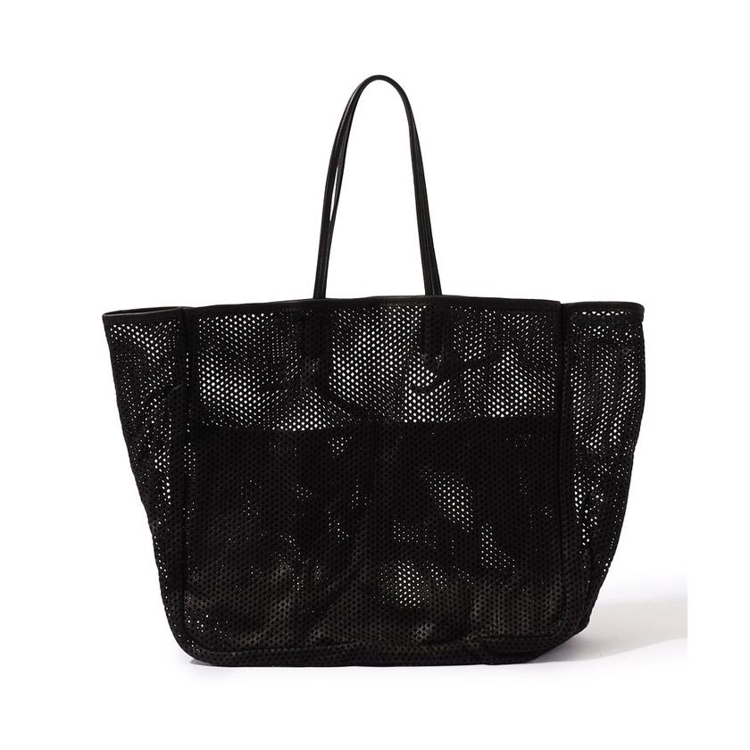 【トゥモローランド×アミアカルヴァ】トートバッグ ブラック L AMIACALVA SANDWICH LEATHER トートバッグ L （トートバッグ