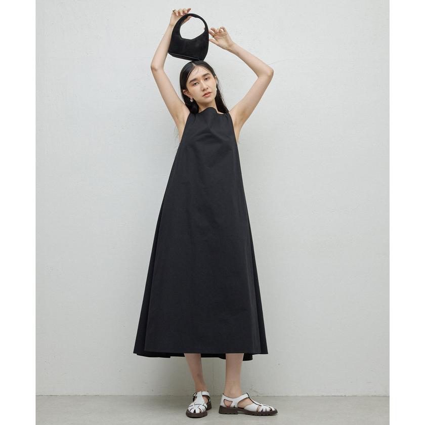 GALLARDAGALANTE Aライン ノースリーブドレス グレー