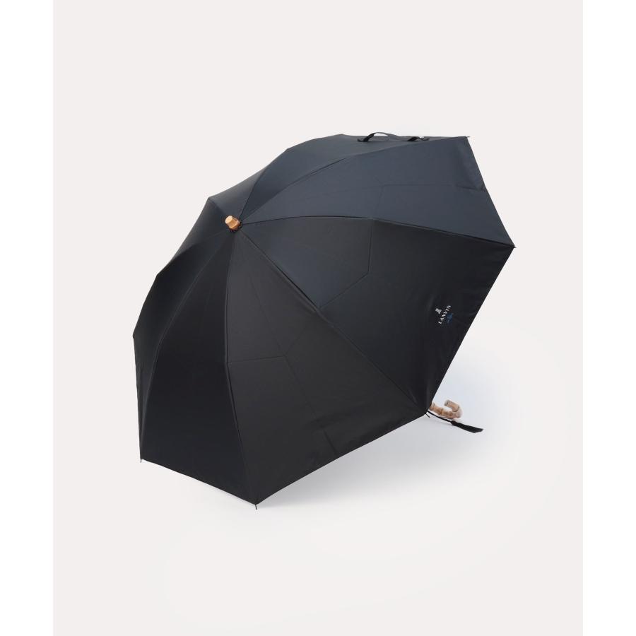 【LANVIN en Bleu】 晴雨兼用折りたたみ傘 ブラック LANVIN en Bleu 折りたたみ傘 「WEB限定」遮光 晴雨兼用