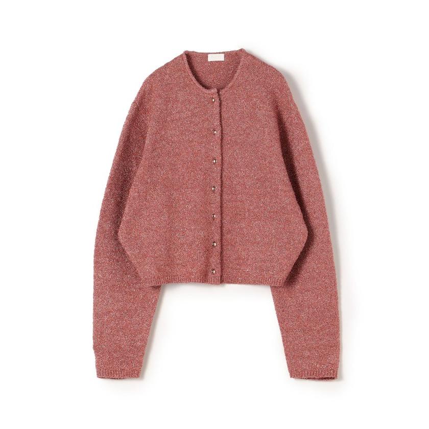 Ballse シャイニーメタルクルーネックカーディガン Ballsey 【Ballsey】シャイニーメタル クルーネックカーディガン