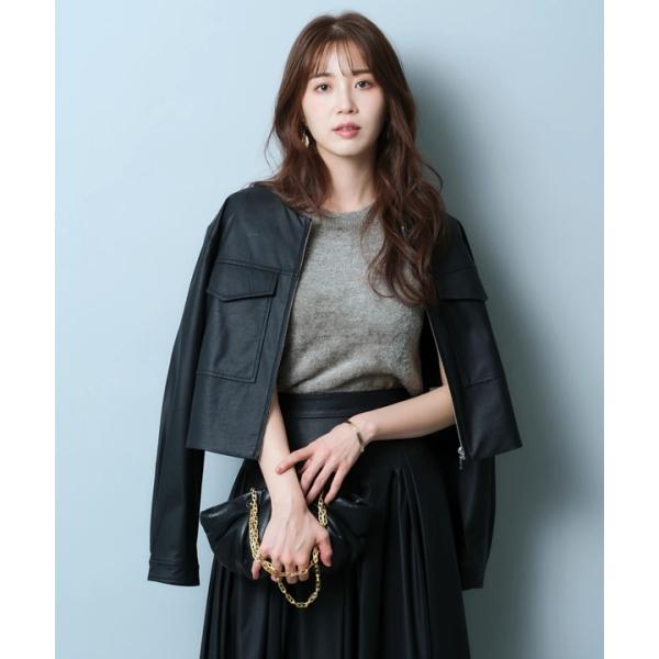 ジャスグリッティー】ソフトレザークロップドジャケット : 506649547  