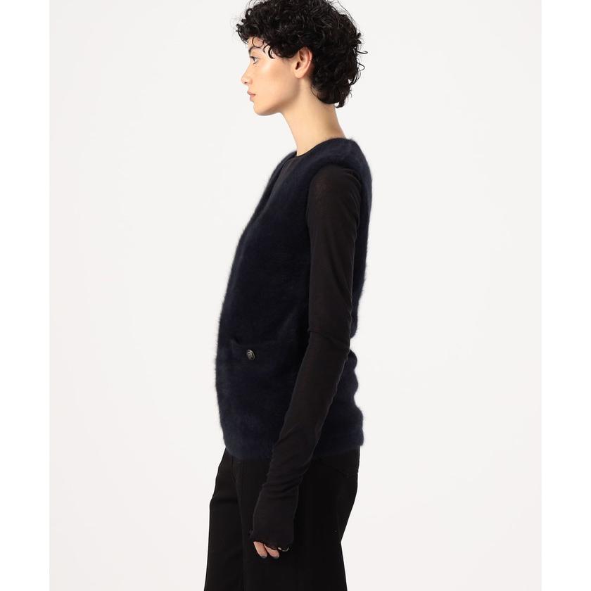 DES PRES（デプレ） 【DES PRES】フォックスカシミヤ Vネックベスト