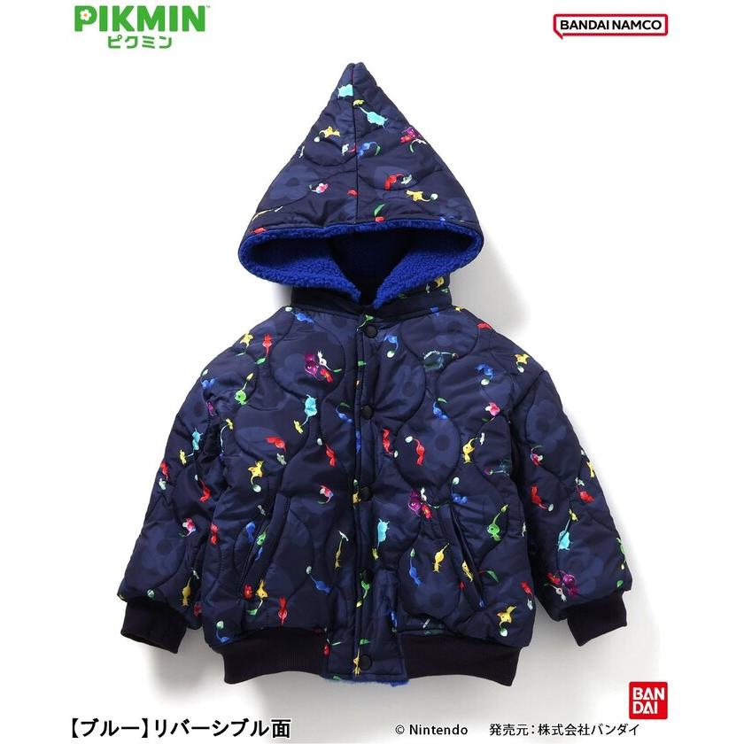 ブリーズ breeze ピクミン リバーシブル　ボアブルゾン 青ピクミン 140 ピクミン】リバーシブルボアブルゾン（J101905）|BREEZE（ブリーズ