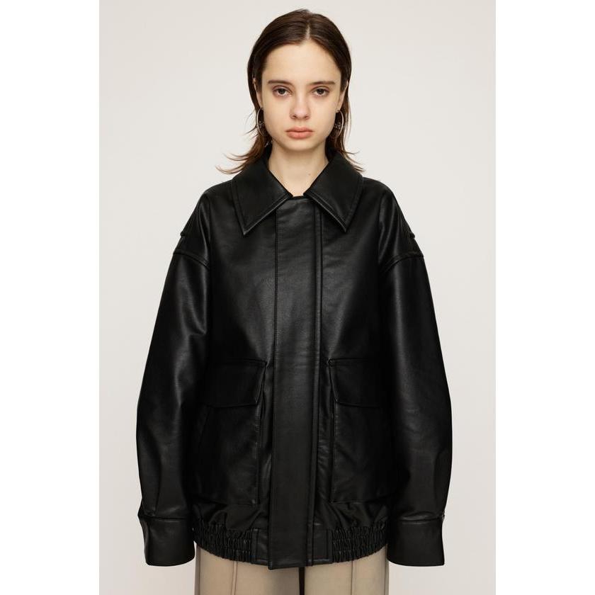 SLY LEATHER FLIGHT JK フェイク レザー フライトジャケット SLY LEATHER FLIGHT JK フェイク レザー フライトジャケット SLY