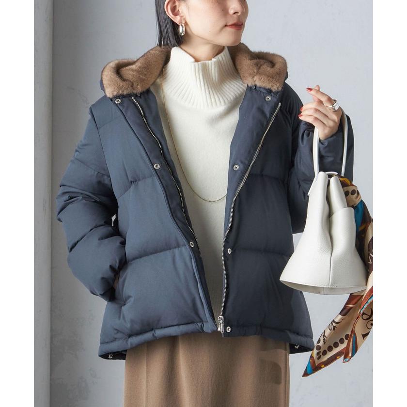 美品　SHIPS リアルファーダウン SHIPS（シップス） 【シップス ウィメン】ファー付 ダウンコート