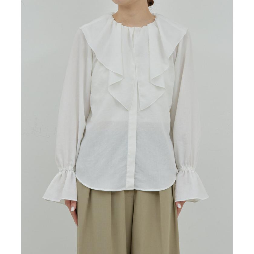 ガリャルダガランテ　ラッフルカフスブラウス　フレアスリーブ　オフィスカジュアル ガリャルダガランテ ラッフルカフスブラウス フレアスリーブ