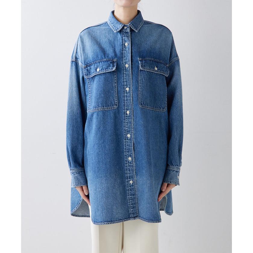 Whim Gazette 【ウィムガゼット】DENIMシャツワンピース : MAGASEEK 