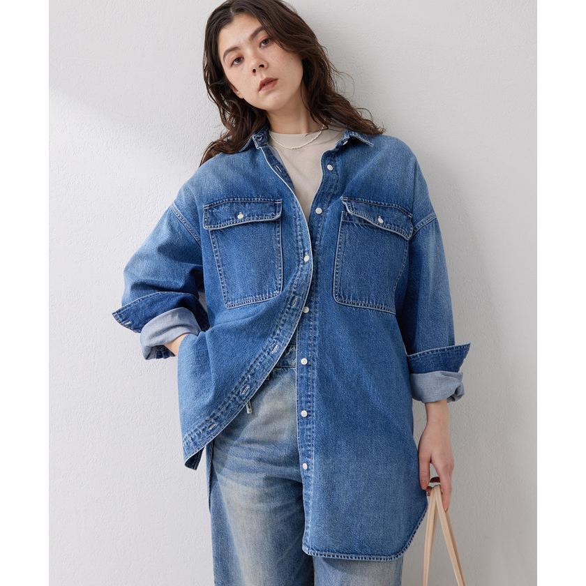 Whim Gazette 【ウィムガゼット】DENIMシャツワンピース : MAGASEEK 
