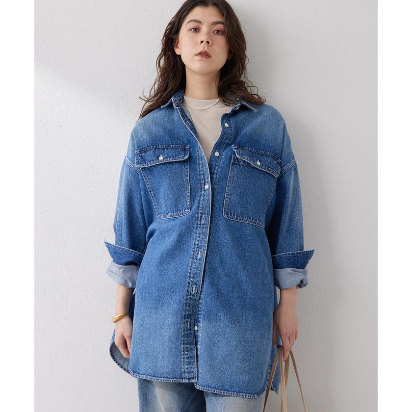 Whim Gazette 【ウィムガゼット】DENIMシャツワンピース : MAGASEEK 