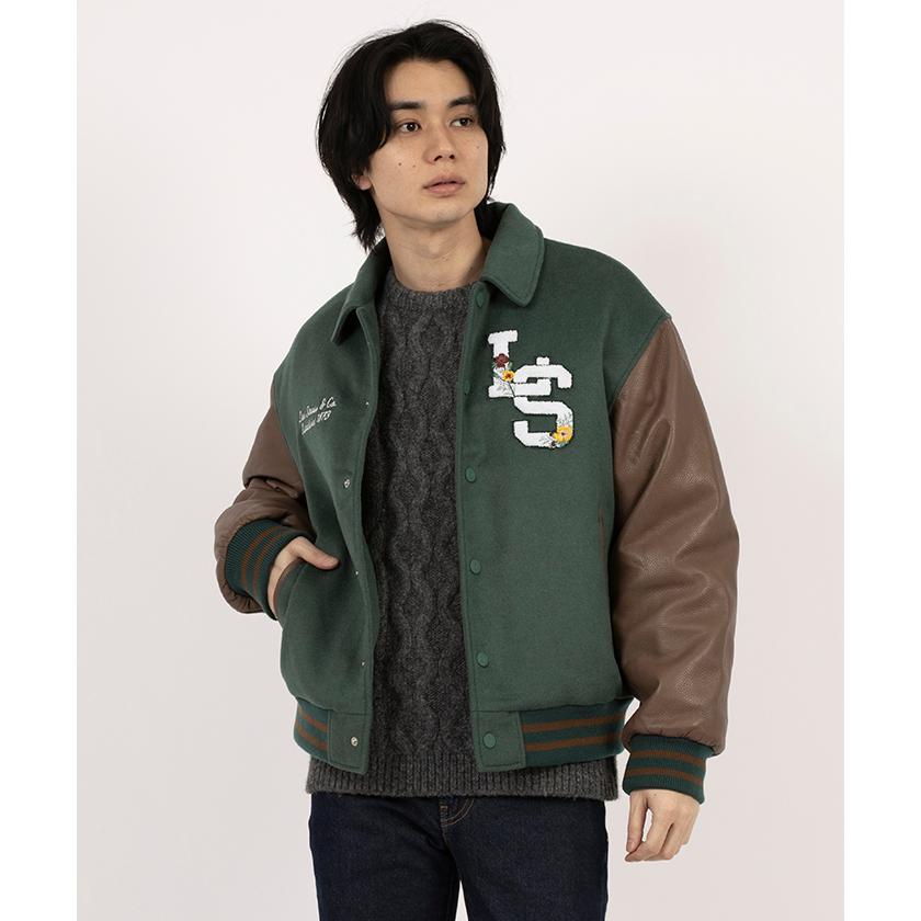 Levi’s リーバイス ROWAN スタジアムジャケット グリーン Levi's スタジャン Levi's/リーバイス ROWAN スタジアム