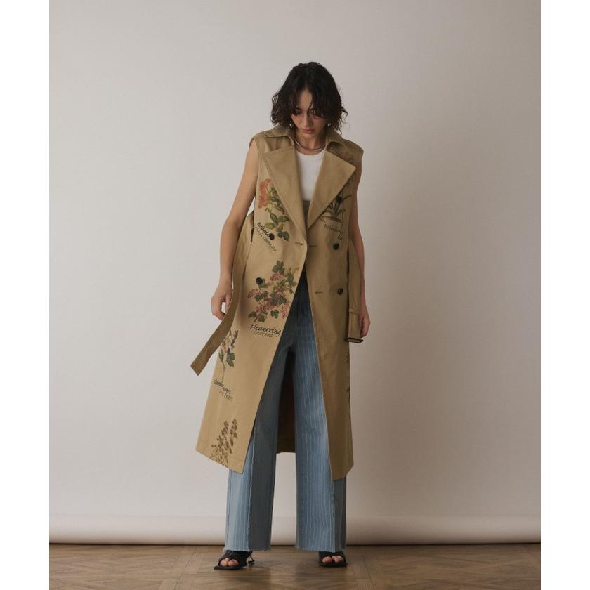 m2 GRACE CONTINENTAL プリントトレンチワンピース プリントトレンチワンピース / GRACE CONTINENTAL | GRACE