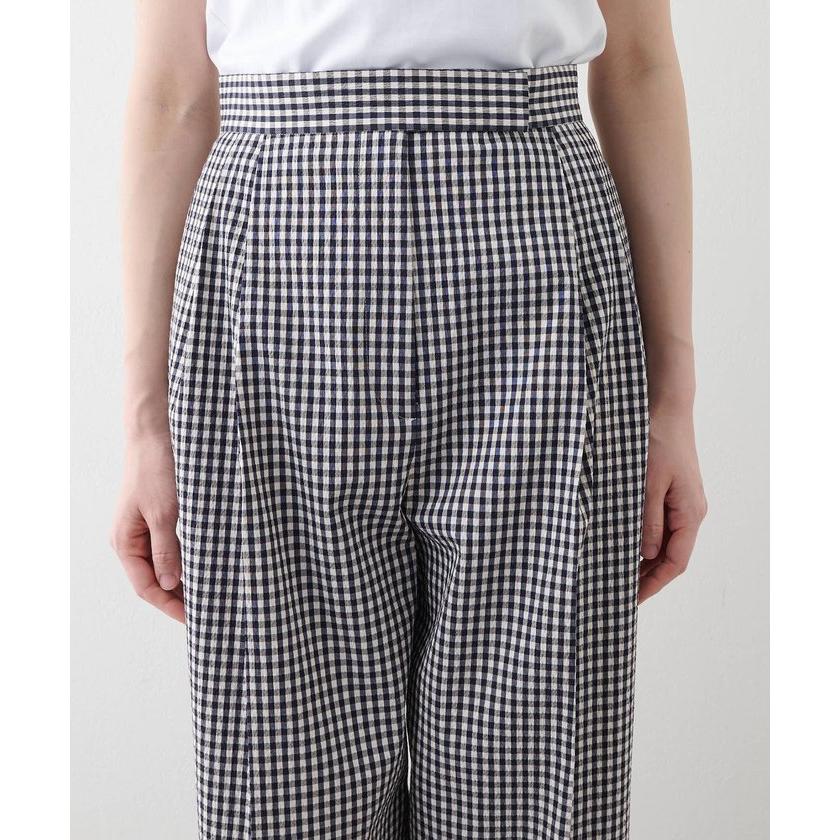 Whim Gazette 【ウィムガゼット】ギンガムチェックタックパンツ