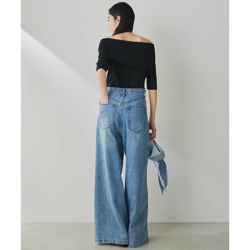 【新品タグ付き】ウィムガゼット　オフショルニットプルオーバー オフショルニットプルオーバー | Whim Gazette(ウィム ガゼット