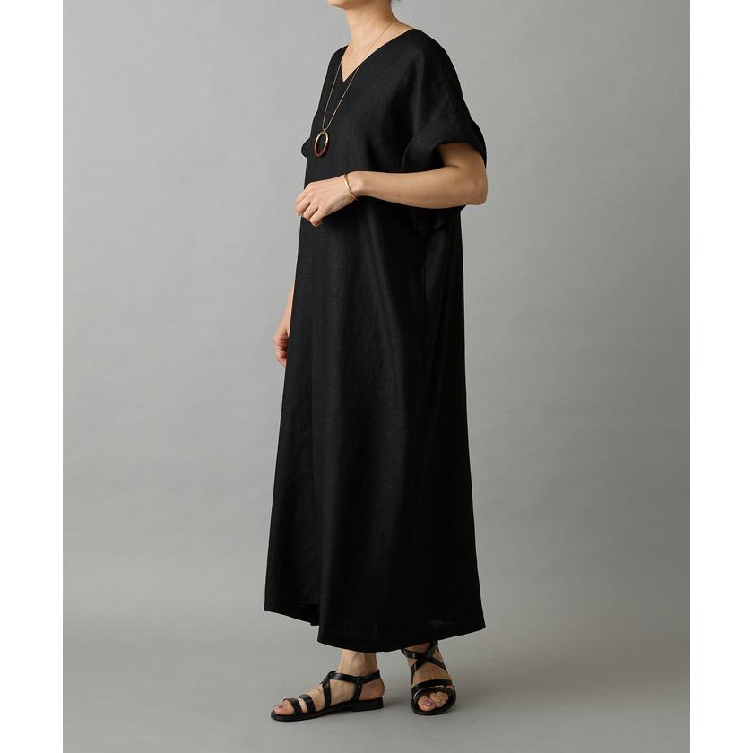 BEARDSLEY 【ビアズリー】麻調合繊カフタンワンピース