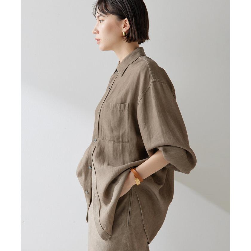 Whim Gazette(ウィム ガゼット) ツイル顔料染めオーバーシャツ Whim Gazette 【ウィムガゼット】ツイル顔料染めオーバーシャツ