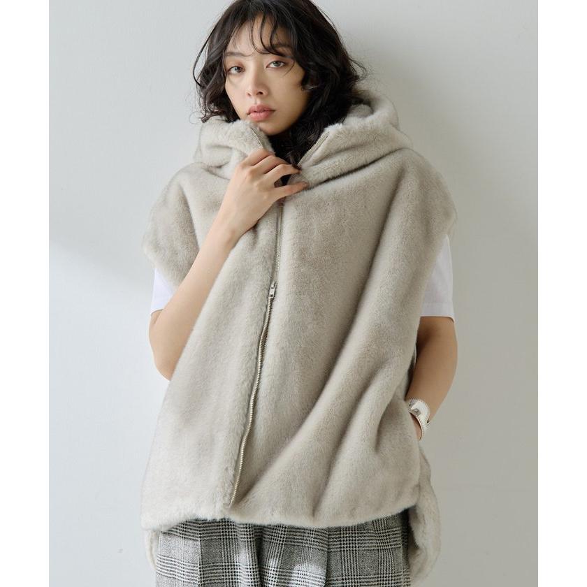 Whim gazette ウィムガゼット　ミンクフェイクファーブルゾン Whim Gazette（ウィム ガゼット） 【ウィムガゼット】ミンクフェイク