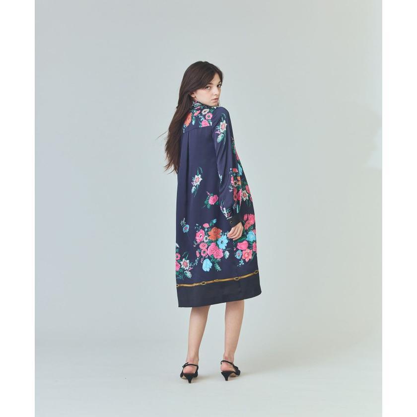 グレースコンチネンタル　ボタニカルスカーフワンピース ボタニカルスカーフプリントワンピース / GRACE CONTINENTAL