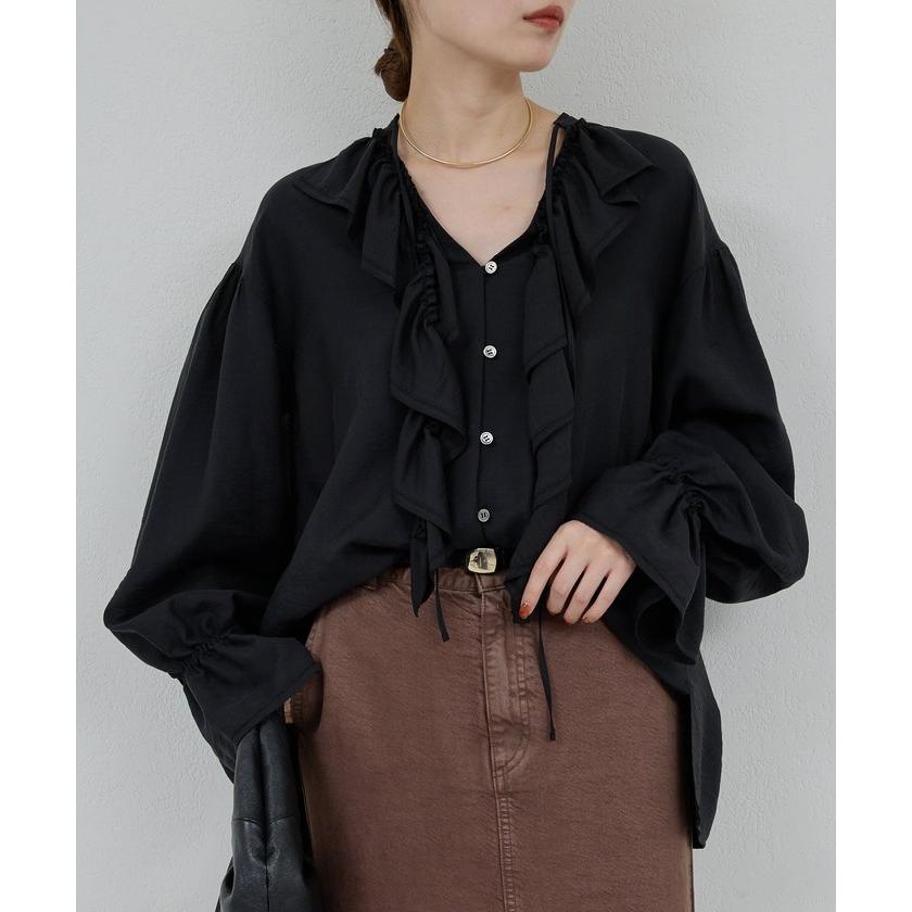 ガリャルダガランテ スタンドフリルブラウス GALLARDAGALANTE 【ガリャルダガランテ】フリルブラウス