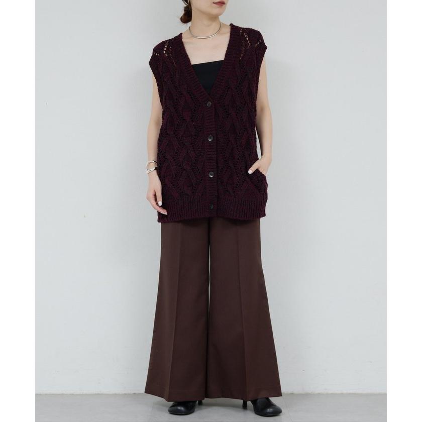 美品 HERITANOVUMヘリテノーム フリンジニットベスト GALLARDAGALANTE 【ガリャルダガランテ】【HERITANOVUM