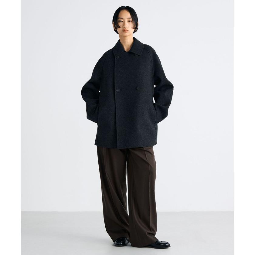 EVERYDAY I LIKE. ウール カシミヤ ショート ダブルコート EVERYDAY I LIKE. ウール カシミヤ ショート ダブルコート Deuxieme