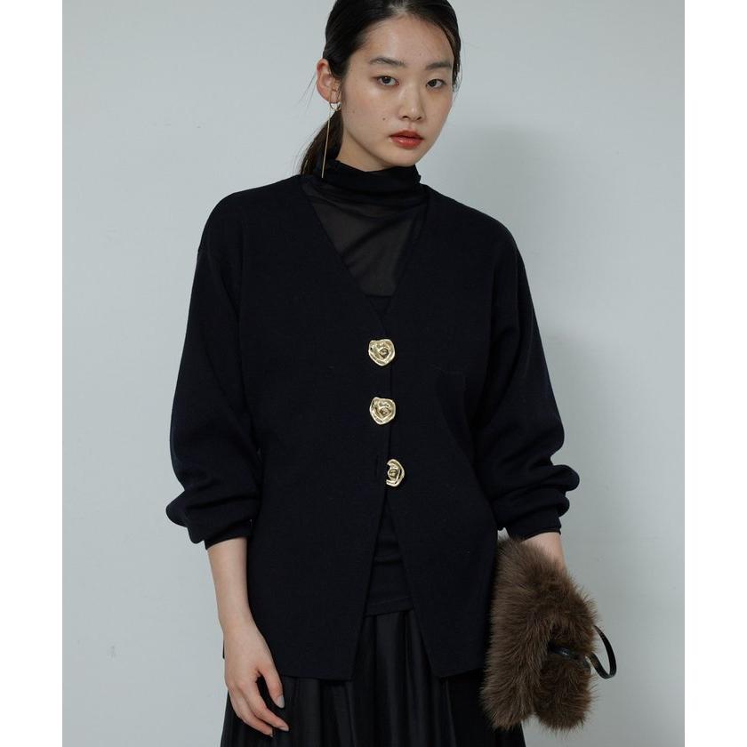 【GALLARDAGALANTE】ビジューVネックカーディガン セール】ビジューVネックカーディガン（ニット/セーター