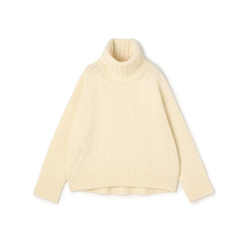 美品　GALERIE VIE ファインウール タートルネックニット　オフホワイト GALERIE VIE（ギャルリー ヴィー） 【GALERIE VIE】ファインウール