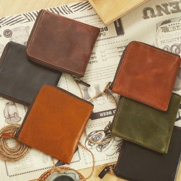 ヌメ L字財布 財布 ヌメ革 革 日本製 革製品 牛本革 プレゼント