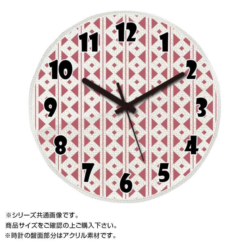 Com1015 掛け時計 壁掛け時計 インテリア時計 和柄デザイン 赤 レッド アクリル素材 クリア 壁掛け時計 丸型 送料無料 30cm 家具 インテリア 代引き不可 同梱不可 Myclo マイクロ アットマガザン