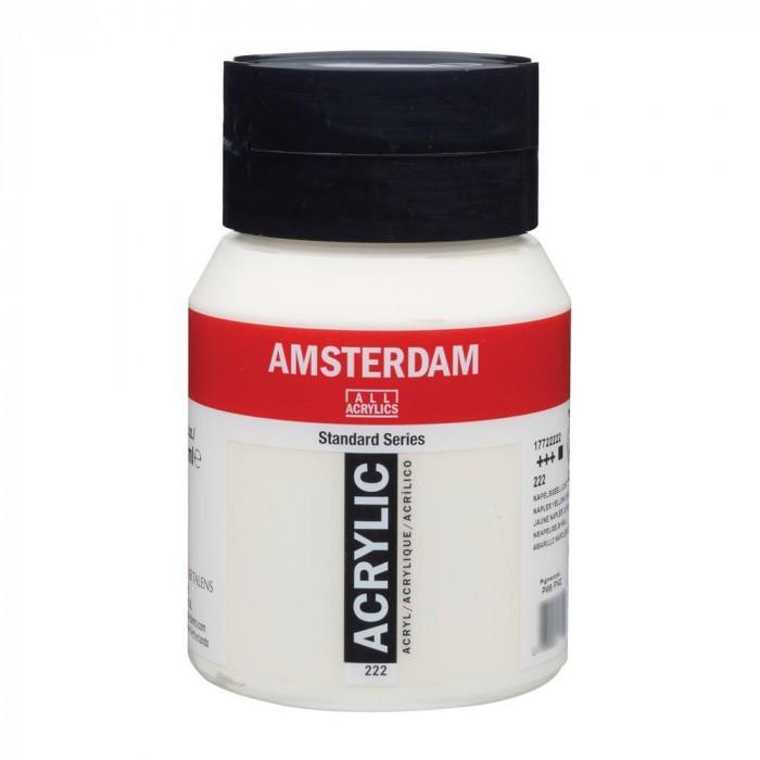 AMSTERDAM アムステルダム アクリリックカラー500ml ネープルスイエローライト222 407285 100 ％品質保証