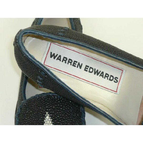 イタリア製 メンズシューズ　ガルーシャ 紺　WARREN EDWARDSの画像