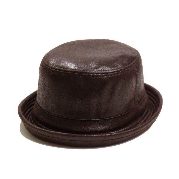 帽子 大きいサイズ ビッグハット62cm レザー調ポークパイハット 3カラー メンズ＆レディース男女兼用｜maggie-b｜07