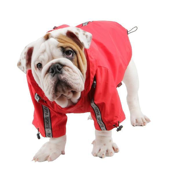 ペット用品 犬 犬の服 PUPPIA レインコート BASE JUMPER レッド｜maggie-b｜06