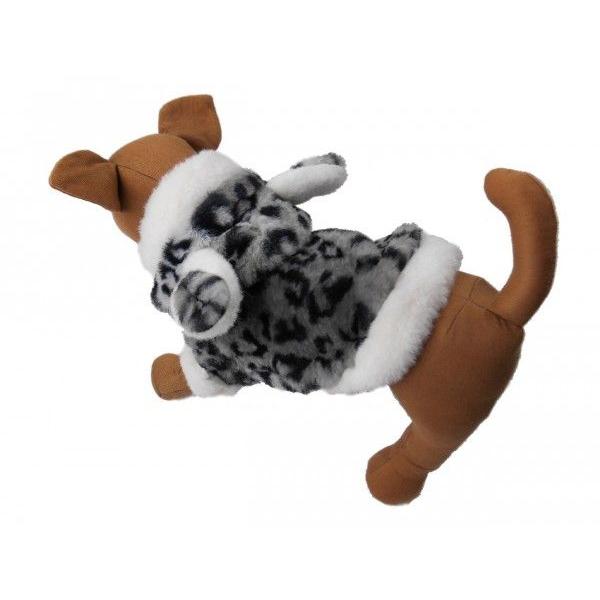 ペット用品 犬 新作犬服 ドッグウェア もこもこ着ぐるみファーヒョウ柄