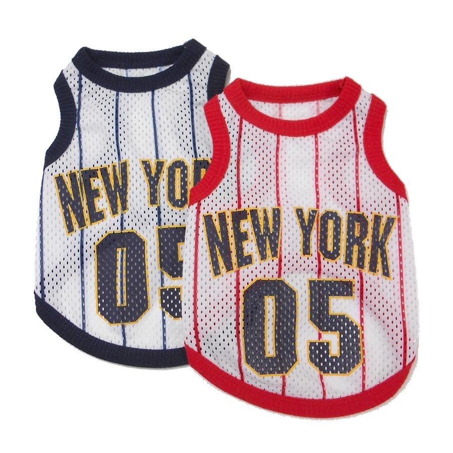 犬の服 ペット用品 犬 NEW YORK メッシュ地タンクトップ レッド 