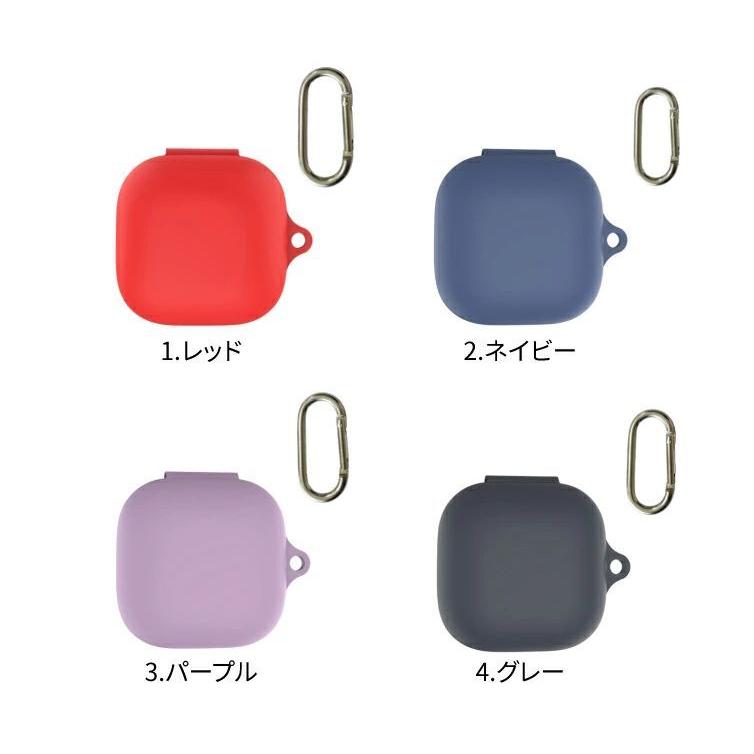 イヤホンケース TOZO T20用 ケース シリコン シンプル カラビナ付き 紺 Panasonic Technics EAH-AZ80 ケース ワイヤレスイヤホン 保護