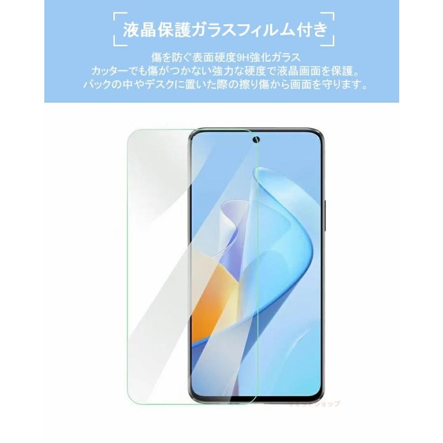 OPPO A5x スマートフォン本体、ケース、ガラスフィルムセット OPPO A5 5G ケース ガラスフィルム付き A3 カバー うねうね かわいい