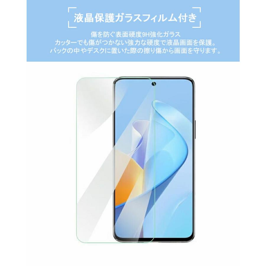 ☆OPPO A5 5G ケース ガラスフィルム付き OPPO A3 カバー うねうね