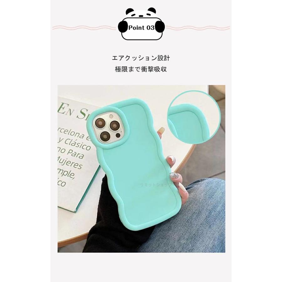 OPPO A5 5G ケース ガラスフィルム付き A3 カバー うねうね かわいい