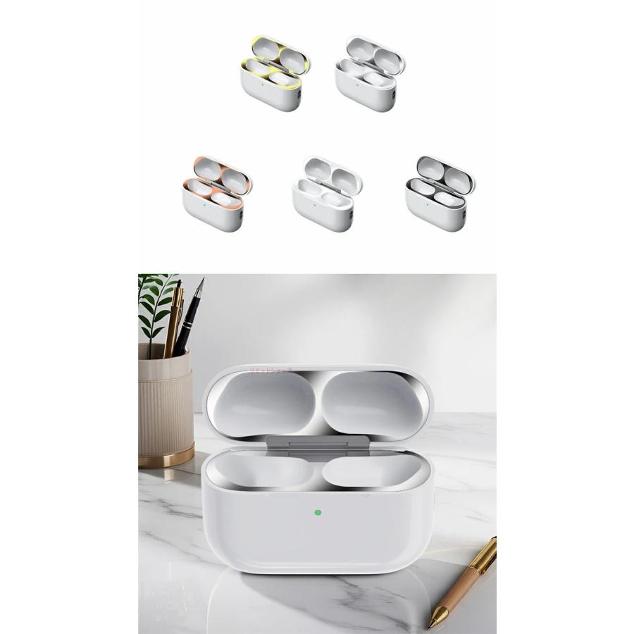 AirPods pro3 ダストガード 保護シート 防塵フィルム 【2組4枚セット