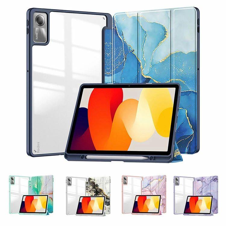 Redmi Pad 2 ケース 手帳型 カバー クリアバックケース Xiaomi 2025