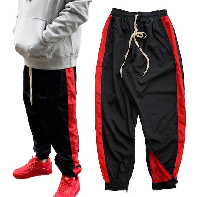black and red eptm track pants
