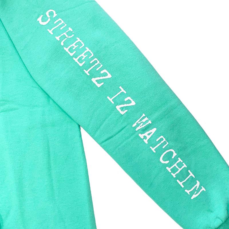 ストリーズイズウォッチン パーカー STREEZ IZ WATCHIN SQUARD GOALS HOODIE [MINT]｜magic-apple｜03