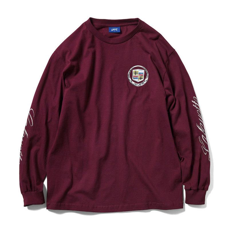 ラファイエット ロンT LAFAYETTE LUX CREST L/S TEE [BURGANDY]｜magic-apple｜02