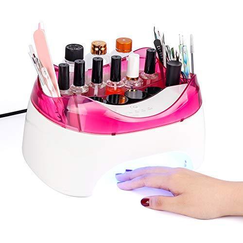 Liarty 楽天ランキング1位 2 In 1ネイルドライヤー 36w 硬化用uvライト 5つの収納ユニット ジェルネイル Led ライト マニキュア用