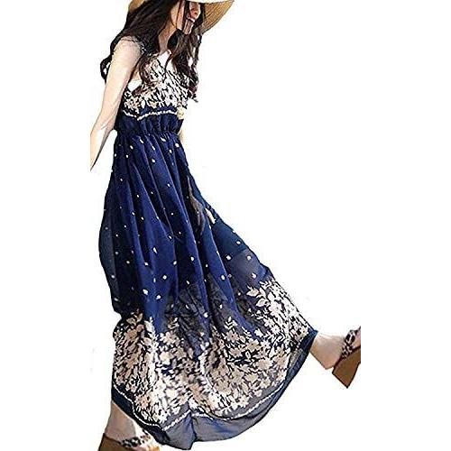 ニーマンバイ 花 柄 マキシ 丈 ワンピース ブルー 青 人気スポー新作 水色 系 春服 春 春夏 大人 カワイ 夏 ファッション ノースリーブ オトナ