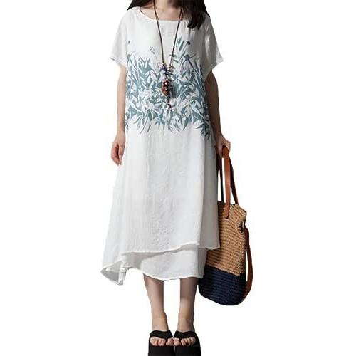 ジェイストア 半袖 ドッキング ロング ワンピース 夏 シャツ バイカラー ゆる 独特な 体型カバー 無地 ドレス 大人のワンピース ワンピース半袖