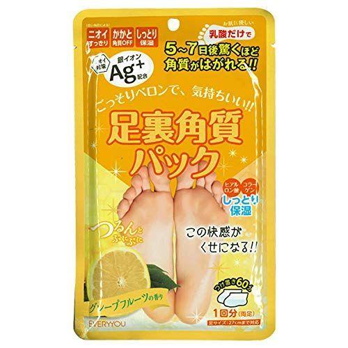 割り引き Every You エブリユー 足裏角質パックag グレープフルーツの香り 1枚 Wantannas Go Id