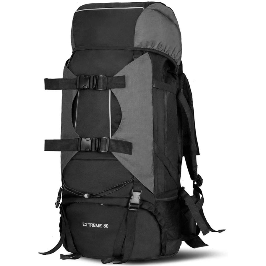 無料ラッピング 選べる5colors バックパック 登山リュック 80L 登山 旅行 リュックサック 防水 軽量 山登り リュック ザック キャンプ 多機能 アウトドア 防災バの画像